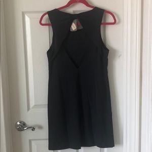 Black keyhole back dress